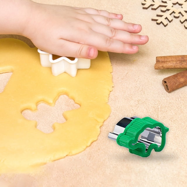 1PC Cookie Mold Easter Cookie Cutter Set 10 Different Shapes Including Egg Chick Rabbit Stainless Steel Cutter Vegetable Cutter Shape Cookie Cutter Bake Lunch Box Holiday Party Gift Green