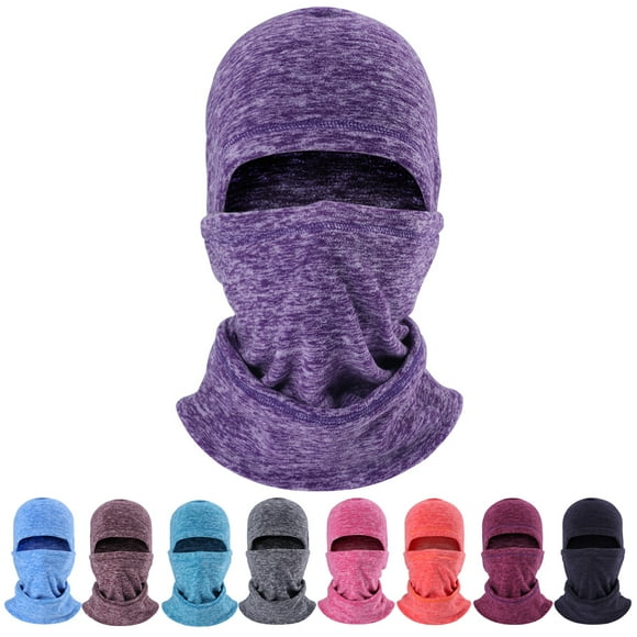 Muka Windproof Fleece Hood Balaclava, Winter Neck Warmer for Outdoor Sports-Royal Blue