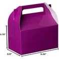 thumbnail image 4 of Purple 6.25" X 3.75" X 3.5" Party Favors Paper Treat Boxes 20 Pack, 4 of 4