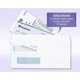 thumbnail image 3 of NextDayLabels #9 Double Window Check Envelopes - 500 Pack Ready-Seal Security Tinted Envelopes for QuickBooks, Sage 100, Blackbaud Checks - Self-Seal, 3 of 8