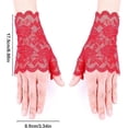 thumbnail image 2 of Lace Gloves Fingerless. Floral Bridal Gloves for Short Wedding Gloves Gift, 2 of 5