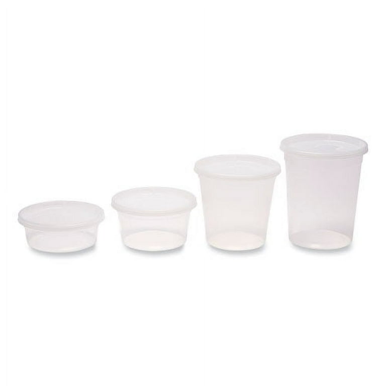 Plastic Deli Container with Lid, 24 oz, Clear, Plastic, 240/Carton Plastic Deli Container with Lid, 24 oz, Clear, Plastic, 240/Carton