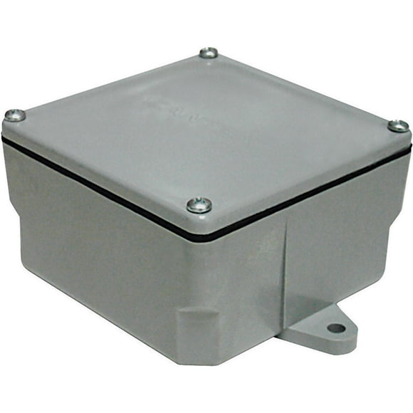 Caja de conexiones Cantex New Work Square de PVC, 1 banda, gris