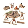 thumbnail image 4 of koolsoo 10 Pièces Primitive Gens Décor Collection Créative Primitive Gens Statue, 4 of 9