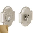 thumbnail image 1 of Baldwin 8252033 Arched Deadbolt - Vintage Brass, 1 of 1