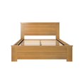 thumbnail image 4 of K/D Queen Bed Panel 7 slats w/ metal support bar, Pecan, 4 of 9