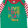 thumbnail image 4 of Inktastic Live Love Play the Trumpet Boys or Girls Long Sleeve Baby Bodysuit, 4 of 5