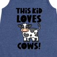 thumbnail image 3 of Instant Message - This Kid Loves Cows - Toddler & Youth Girls A-line Dress, 3 of 6