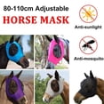 thumbnail image 2 of Shetland/horse/cob/pony Mesh Fly Mask Hood With Ears UV Protection'' H9V8, 2 of 7