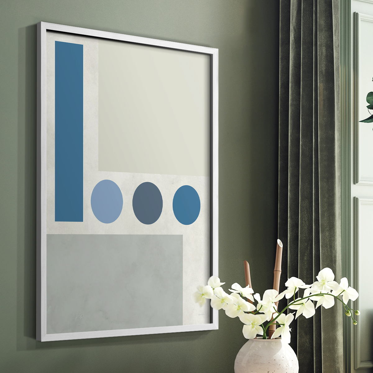 Stars Align II in Paper Solid Wood 11 x 14 Framed Print