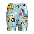 thumbnail image 4 of Wukai Building Truck Men’s Short Pajama Pants With Pockets Soft Sleep Pj Shorts for Men-3X-Large, 4 of 6