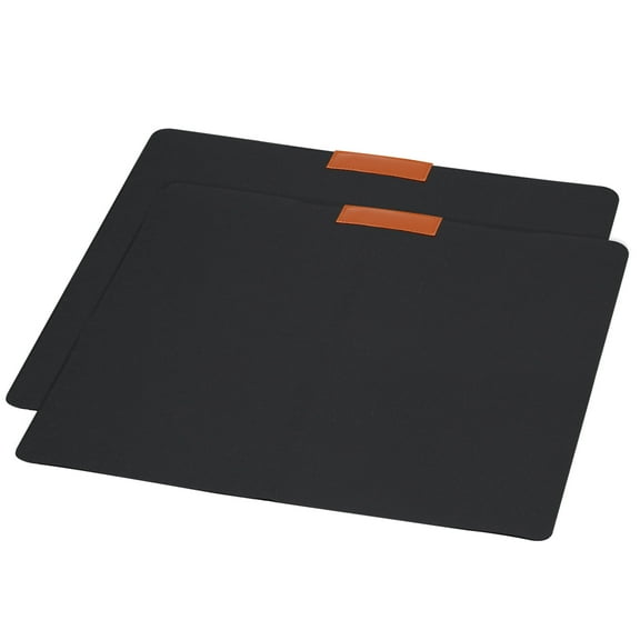 Uxcell 9x8" Mouse Pad, 2 Pack Dual Side Soft Smooth Desk Pad Writing Mat, Black