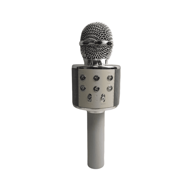 Microphone Bluetooth Sans Fil Professionnel avec Haut-Parleurs Doubles Intégrés, Réduction de Bruit à 3 Couches, Batterie 1800mAh, Panneau de Boutons Multifonction, Support Carte TF, Grand Compatibilité