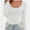 White, variant on Women's Long Sleeve T-Shirt Scoop Neck Slim Fit Stretchy Layer T Shirts Tops