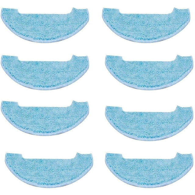 Ensemble de 8 Chiffons de Remplacement pour Aspirateur Robot Bagotte Bg700 Bg800