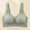 Green, variant on Women's Push Up Bra Full Coverage Breathable No Underwire Bralettes Bra Lift Up Everyday Seamless Bra Anti Sagging with A Small Chest That Gathers Underwear Adjustable Light Yellow Xxl