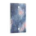 thumbnail image 2 of Yayeee Blank Wall Plate Cover 1-Gang 4.5"x2.7" Home Unused Decorative Outlet, Trees in The Night, 2 of 7