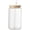 Transparent-12oz, variant on Mason Jar with Lid and Straw, 3 Different Sizes Milkshake Milk Tea Glass Bottle Reusable Smoothie Cup for Coffee Cocktail Tea Cold Drink ice Cream cola Cup(25OZ)