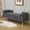 Charcoal, variant on CQSXDA Versatile 65.35" Upholstered Footrest Ottoman with Storage, Armrests, and Bolster Pillows for Entryway or Bedroom Use, Ivory