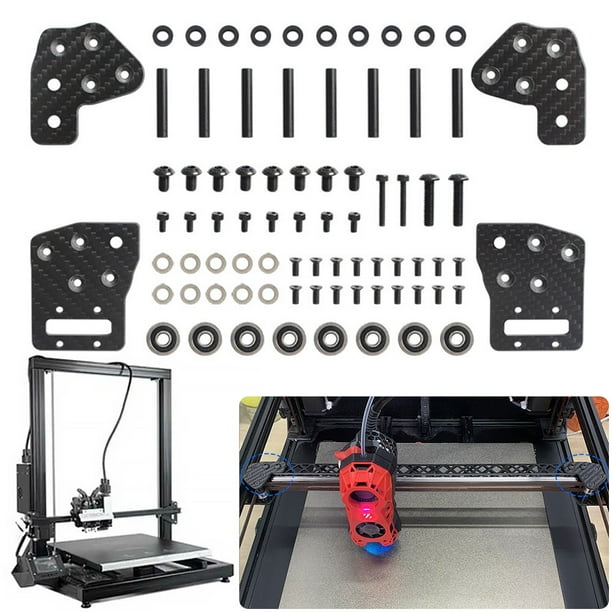 Conjunto Juntas XY Ndcxsfigh para impresoras 3D Voron 2 4 Trident fibra carbono