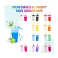 thumbnail image 3 of Vasos Mágicos Cambian De Color Con Tapa Y Popote 710 ml 10 pzs multicolor, 3 of 4