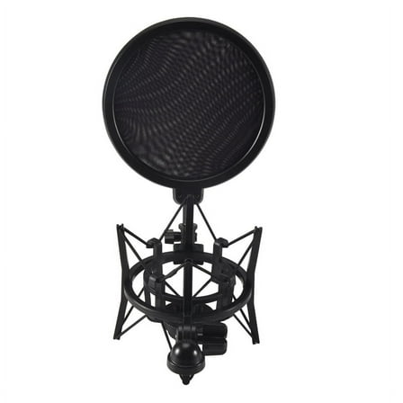 Professional Microphone Mic Shock Mount with Shield Articulating Holder Stand Bracket for Studio Broadcast