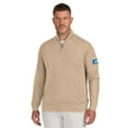 thumbnail image 4 of Men's J. Palmer Tan Detroit Lions Franchise Quarter-Zip Sweater, 4 of 5