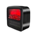thumbnail image 1 of Calentador de ambiente de 1000 W para interiores, chimenea de bajo consumo, llama dinámica, calentador de ambiente pequeño, calentador de cerámica de calentamiento rápido, calentador portátil para, 1 of 8