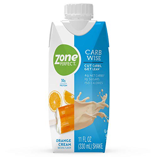 ZonePerfect Carb Wise HighProtein Shakes, Orange Cream Flavor, for A