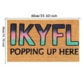 thumbnail image 3 of Giyblacko Carpet Door Mats IKYFL Popping Up Here Mat Funny Cute Doormat Door Mat Welcome Friends Doormat Funny Doormat New Home Door Mat, 3 of 5