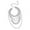 Silver, variant on Oversized Alloy Chain Necklace Bold Fashion Statement Nightclub Jewelry Neckwear