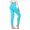 Sky Blue, variant on WREESH Womens Yoga Pants Stretch Yoga Leggings Fitness Running Gym Sports Full Length Active Pants Yoga Full Length Pants Gray