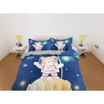thumbnail image 2 of Ropa de Cama Osito Astronauta, Funda Nórdica y Funda de Almohada, Cremallera, 2 of 4