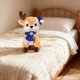 thumbnail image 5 of Deer Doll Toy With Scarf, Adorable Fawn Doll, Festive Gift For Children, Best Seller Christmas Ornament, Collectible Figurine, Foldable Design, Soft Fabric Materials, For Bedroom Decor, 5 of 9