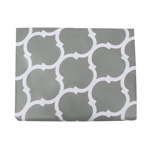 Wosthever Cubierta de de franela, Protector de escritorio de PVC antiviento, artesanía flexible al tacto, fácil de instalar, mantel con borde Cubiertas para muebles de jardín No.2 Wosthever HA028455-02