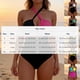 thumbnail image 4 of TaTaai V-Neck Neck Strap Bikini for Women, Sleeveless Camisole Style, Conservative Profile, Summer Pool Sea Wear, Printed Design, Regular Cut, With Chest Pad Gift, 4 of 6