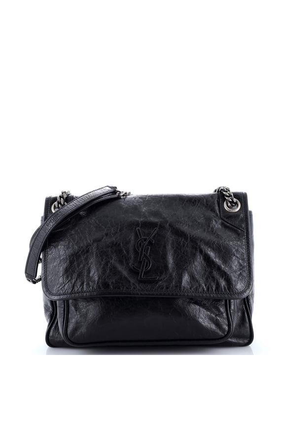 Pre-Owned Niki Chain Flap Bag Leather Medium By Rebag