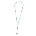 thumbnail image 1 of Womans Mens INRI Cruz Colgante 8 mm Perlas de imitación Collar de Azul Sunnimix Collar pendiente, 1 of 8