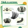thumbnail image 3 of Kit de extensión de pestañas DIY KEYYOU, 144 piezas, kit Lash Clusters Y02, 3 of 7