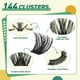 thumbnail image 3 of Kit de extensión de pestañas DIY KEYYOU, 144 piezas, kit Lash Clusters Y02, 3 of 7