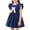Blue, variant on Auroural Toddler Girl Dresses 5T Holiday Girls' Dresses Children's Skirts Children's Bow Princess Dresses Girls' Flying Sleeve Dresses 5-6 Years