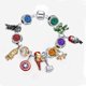 thumbnail image 3 of Disney-pulsera colgante de Aladdín para mujer, Scarab de Anime, alfombra mágica, atrapasueños, Genie de la lámpara, bisutería de cuentas de jazmín, 3 of 5