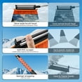 thumbnail image 2 of YSMJ 6 in 1 Extendable Extral Long Snow Brush, Ice Scraper for Car Windshield, Emergency Snow Shovel Snow Broom with Foam Grip 180° Pivoting Brush Head, 2 of 7