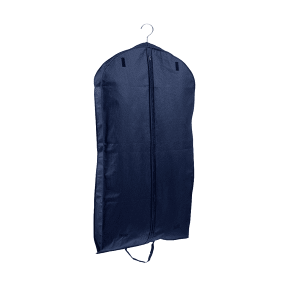45'' Breathable Navy (Gussted) PP Non Woven Garment Bag - 1 Count - Basic LTD