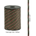thumbnail image 2 of 100FT 550 Paracord, 9 Strand Parachutes Cord Spool 4mm Survival Strong Rope String for Camping Hiking, Jungle Camo, 2 of 5