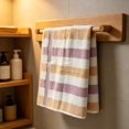 thumbnail image 5 of Cotton Striped Washcloth, Soft Absorbent Face Towel for Bathroom, Quick Dry Hand Towel 11.8"x23.6", 5 of 9