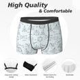 thumbnail image 2 of Men's Boxer Briefs, Math equation Print Soft Comfy Mens Underwear Boxer Briefs Breathable With Widen Waist, 2 of 7