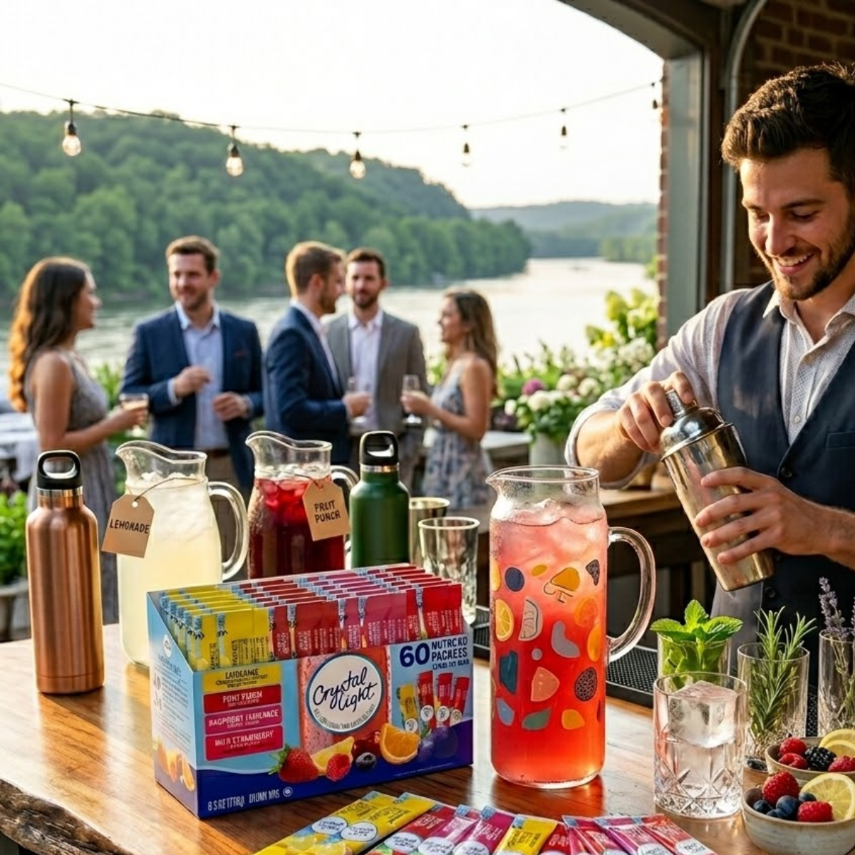 2pk Crystal Light Zero Sugar Drink Mix Variety Pack (120 Packets), Wild Strawberry, Fruit Punch, Raspberry Lemonade, Lemonade