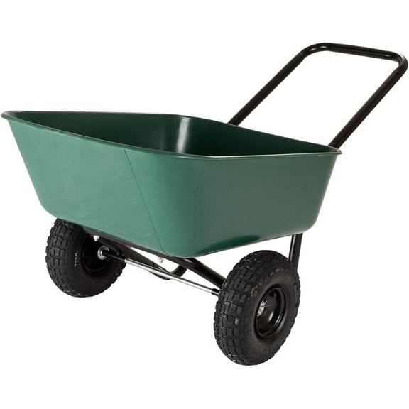 Garden Barrow Dual-Wheel Residential Wheelbarrow Garden Cart
