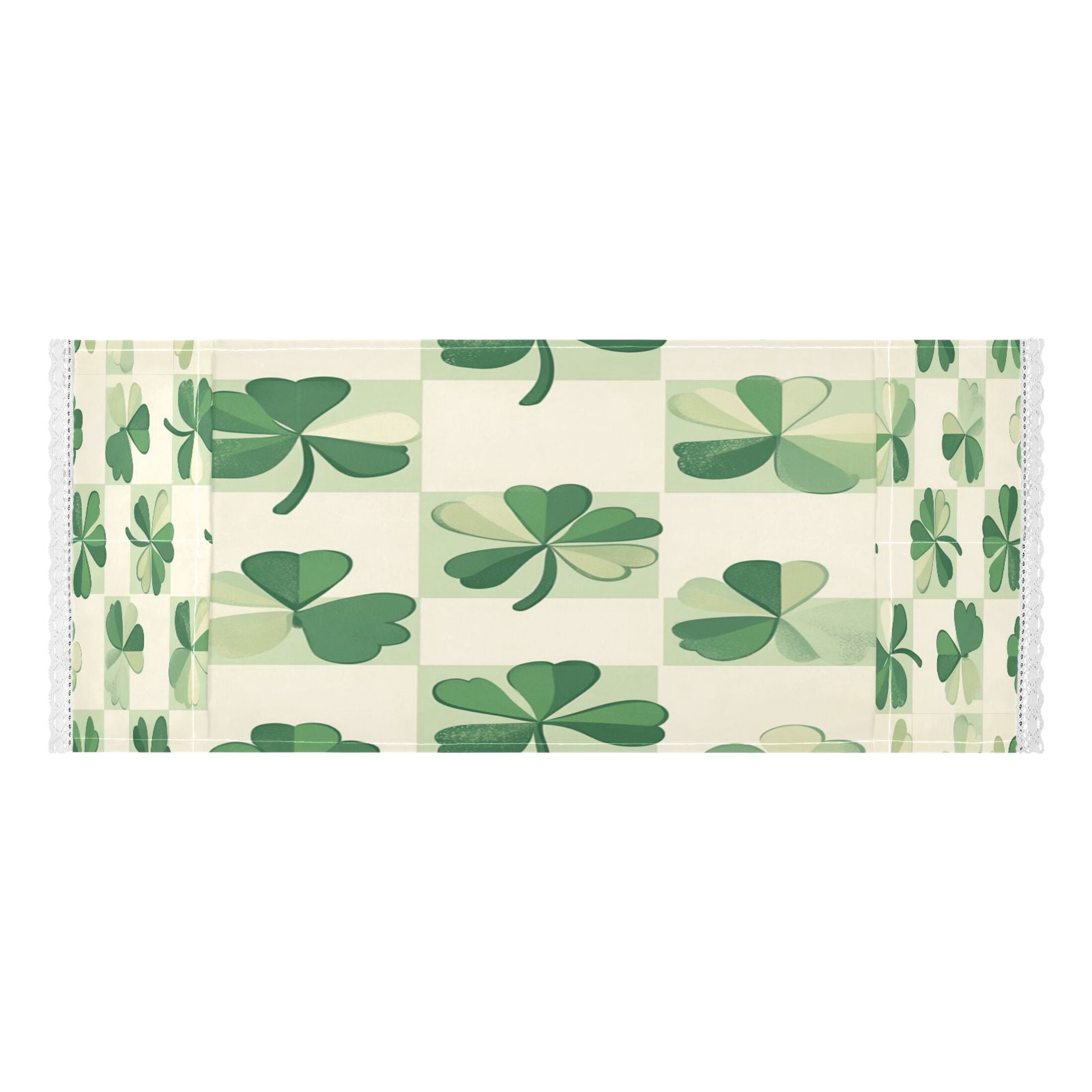 WOBOGO St Patricks Lucky Clover Washing Machine Cloth Dryer Refrigerator Top Cover Protective Non-Slip Mat For Kitchen Laundry
